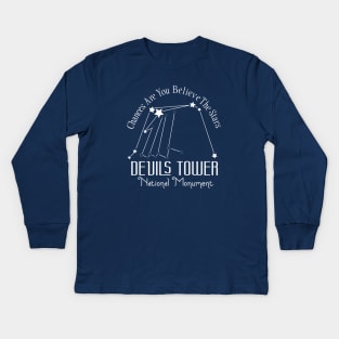 Devils Tower National Monument Kids Long Sleeve T-Shirt